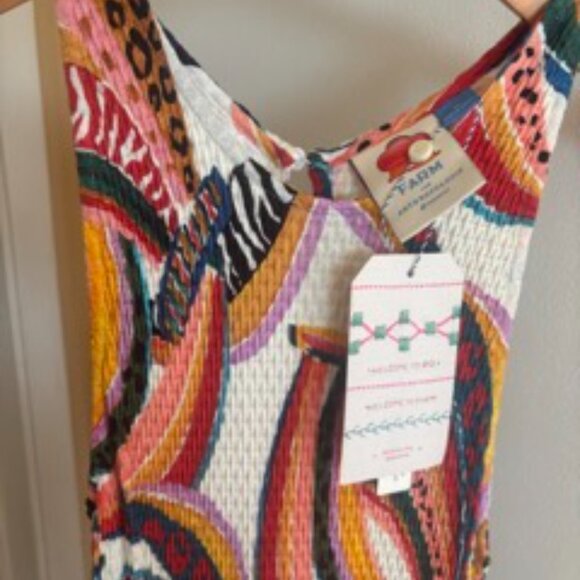 Farm Rio Banana Midi Dress NWT - Picture 4 of 9
